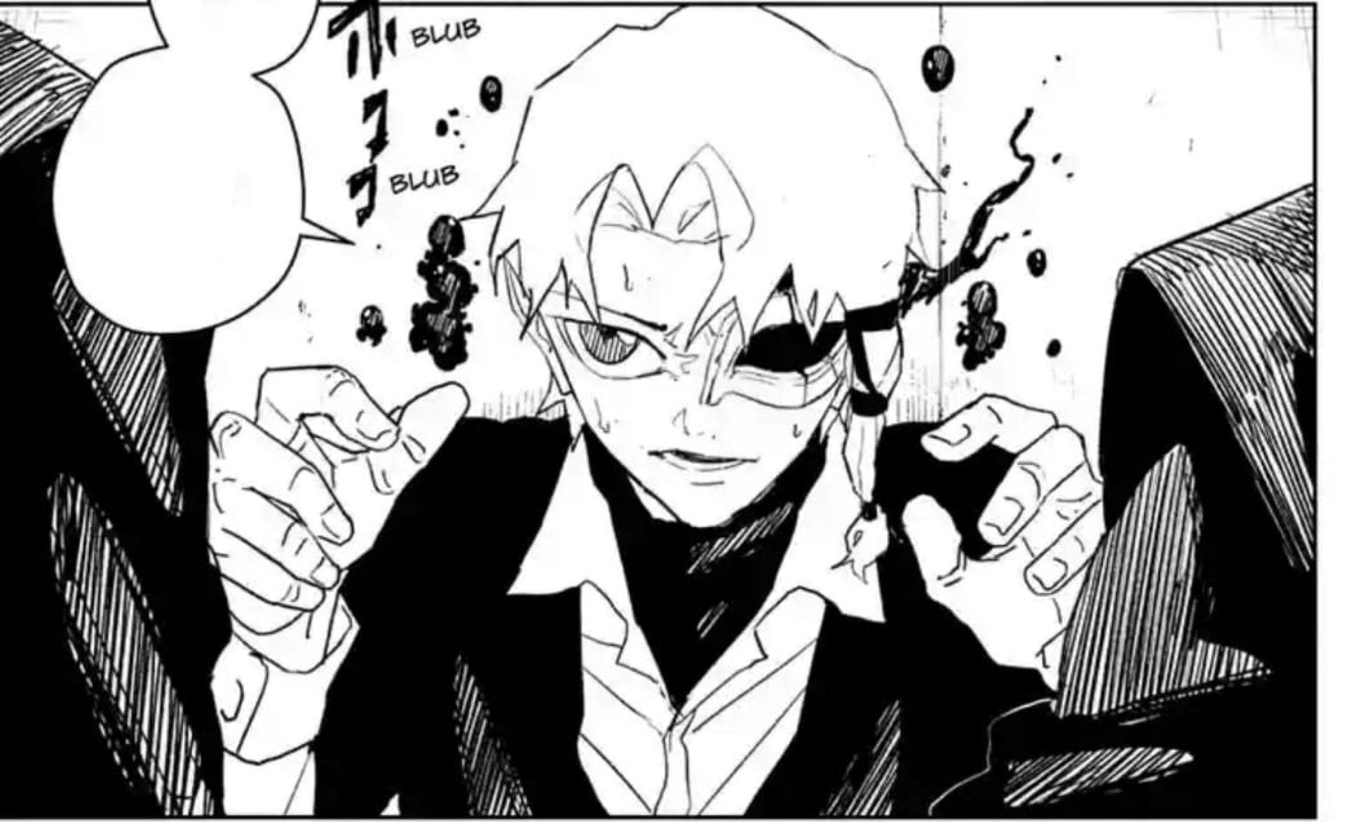 Hakuri, as seen in the chapter (Image via Shueisha)